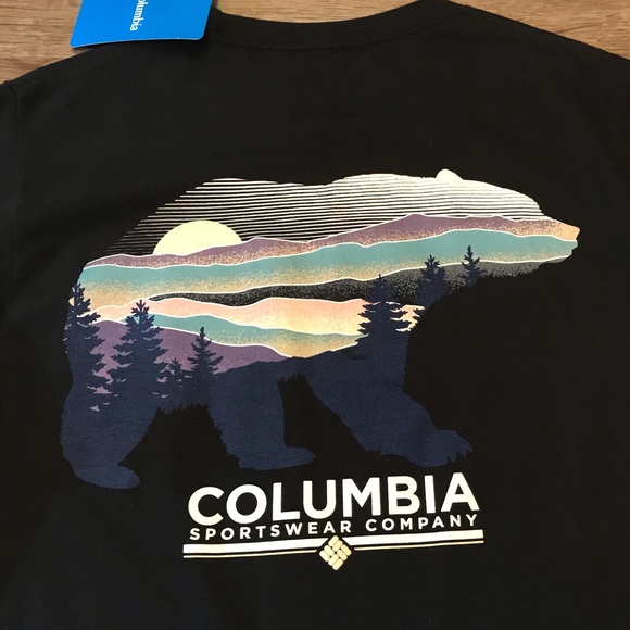 Sold- Columbia Graphic Tee Bear - Picture 2 of 8